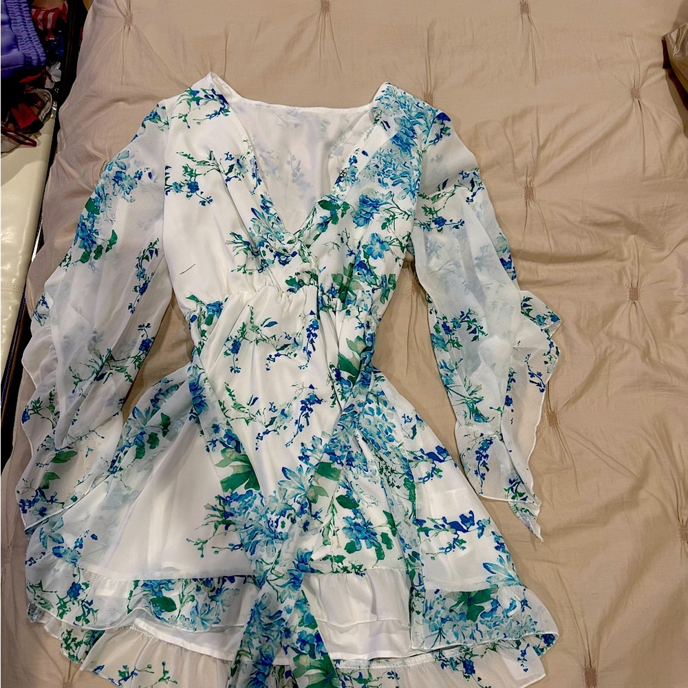 Floral V-Neck Dress